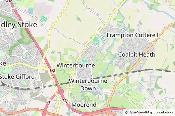 Mapa Winterbourne