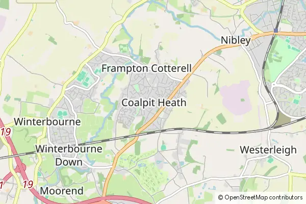 Mapa Coalpit Heath