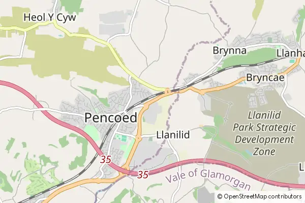 Mapa Pencoed