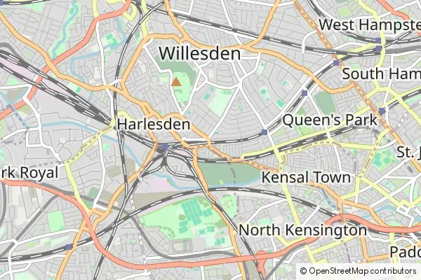 Mapa Willesden