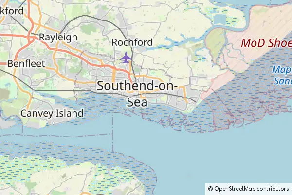 Mapa Southend-on-Sea