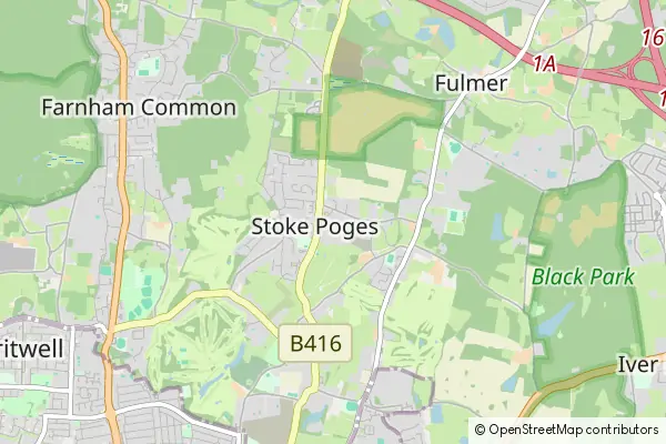 Mapa Stoke Poges