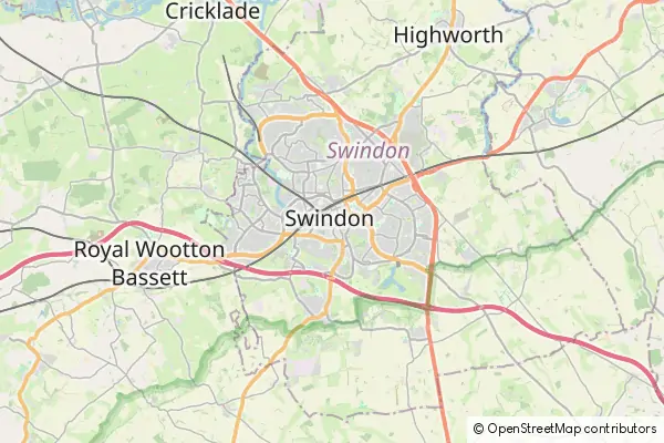 Mapa Swindon