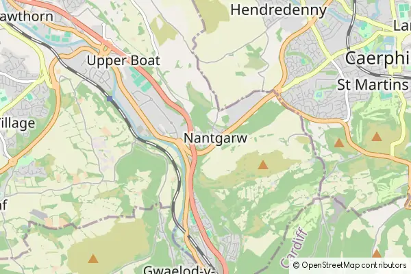 Mapa Nantgarw