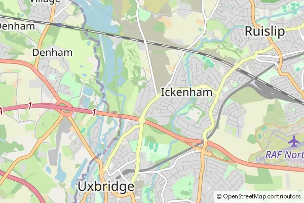 Mapa Ickenham