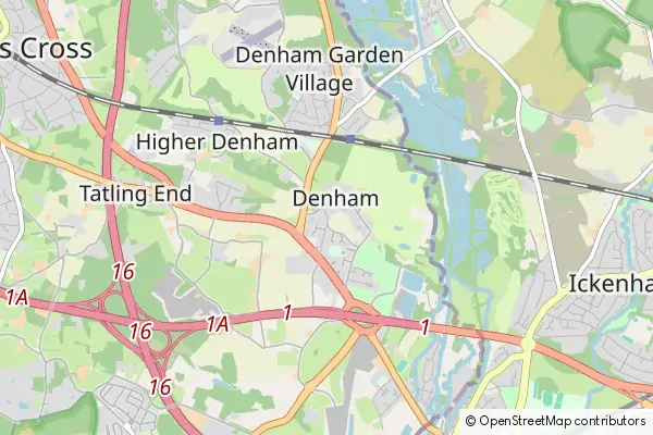 Mapa Denham