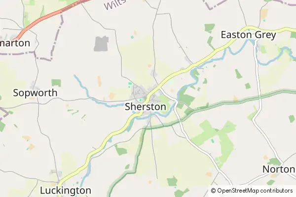 Mapa Sherston