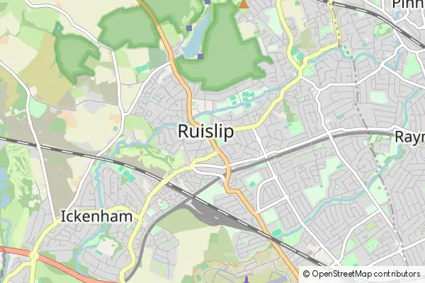 Mapa Ruislip