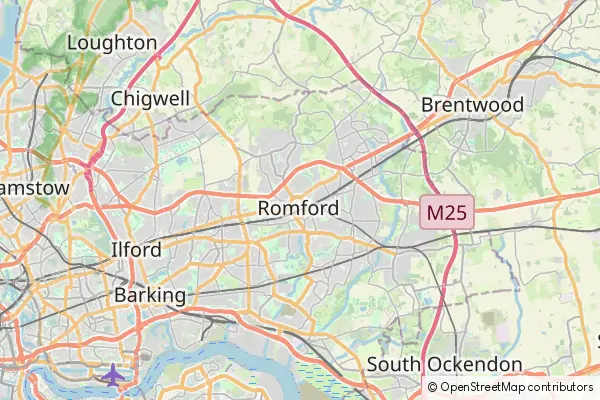 Mapa Romford