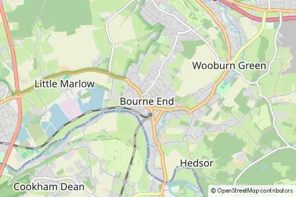 Mapa Bourne End