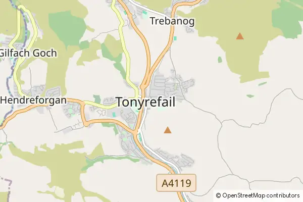 Mapa Tonyrefail