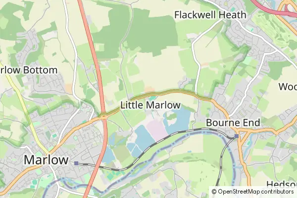 Mapa Little Marlow