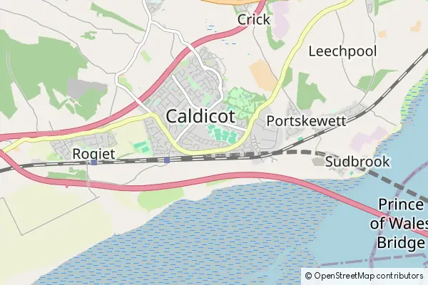 Mapa Caldicot