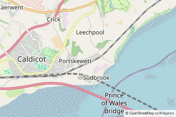 Mapa Portskewett