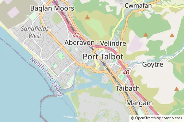 Mapa Port Talbot