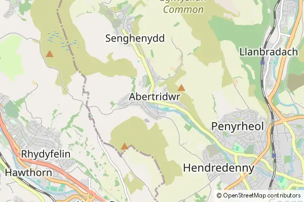 Mapa Abertridwr