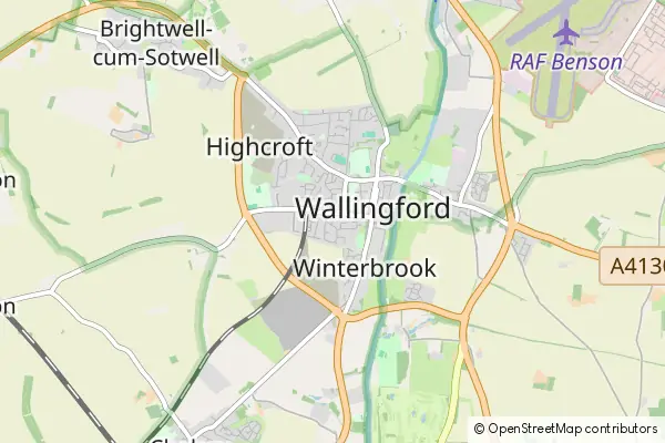 Mapa Wallingford