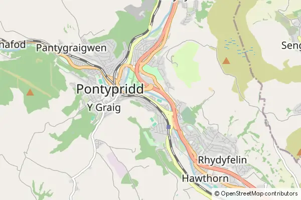 Mapa Pontypridd