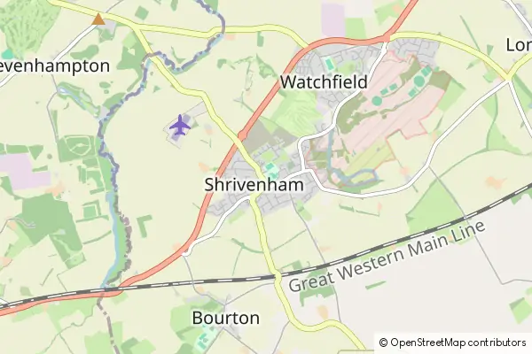 Mapa Shrivenham