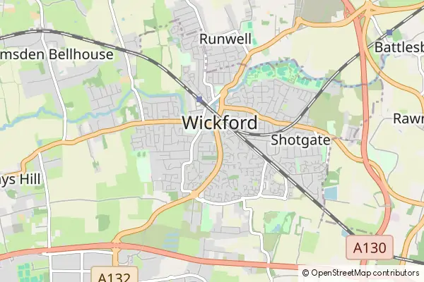 Mapa Wickford