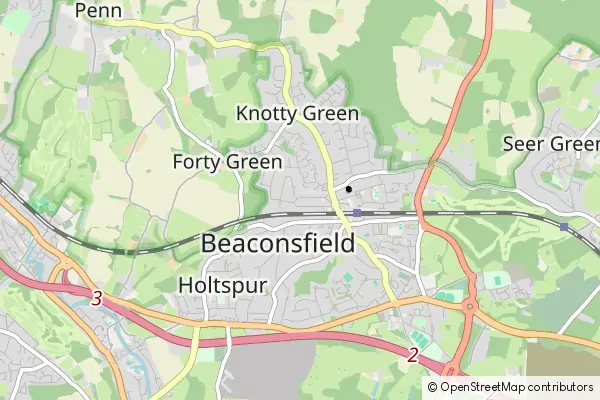 Mapa Beaconsfield