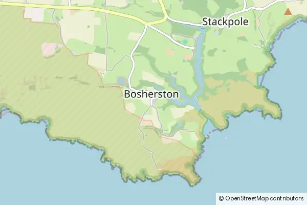 Mapa Bosherston