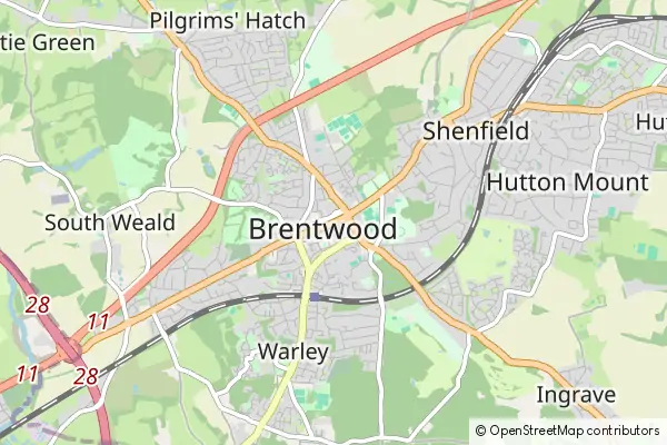 Mapa Brentwood