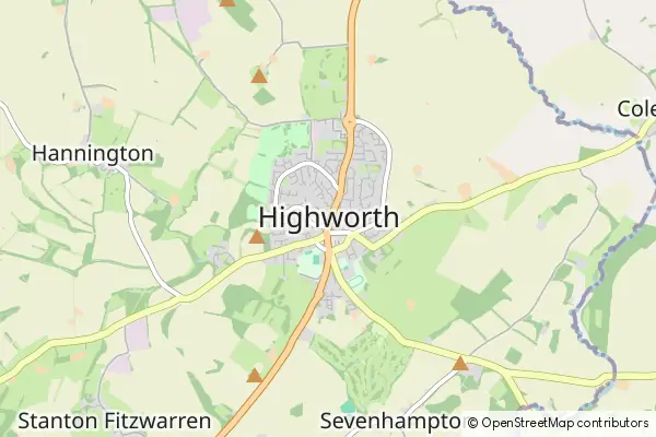 Mapa Highworth