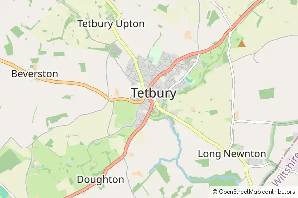 Mapa Tetbury