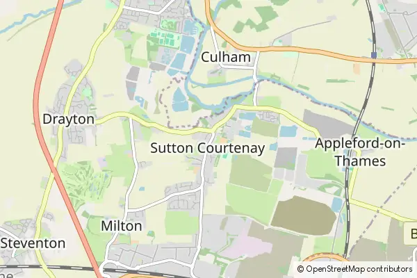 Mapa Sutton Courtenay