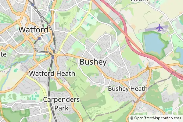 Mapa Bushey