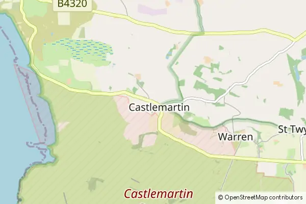 Mapa Castlemartin