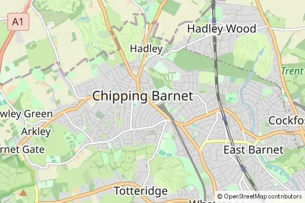 Mapa High Barnet