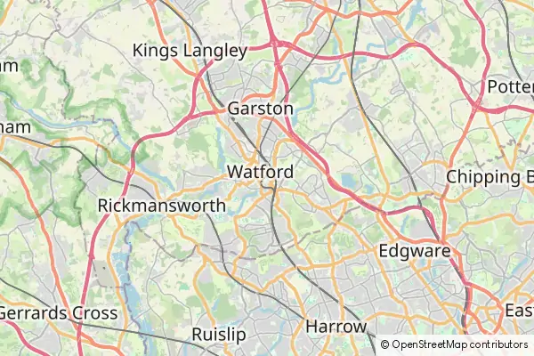 Mapa Watford