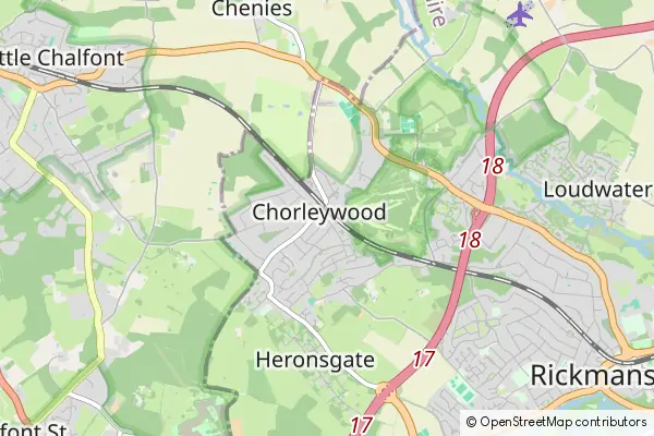 Mapa Chorleywood