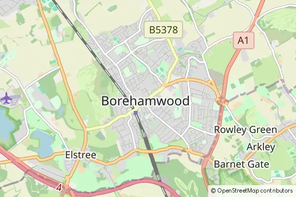 Mapa Borehamwood