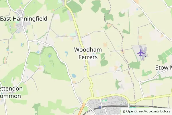 Mapa Woodham Ferrers