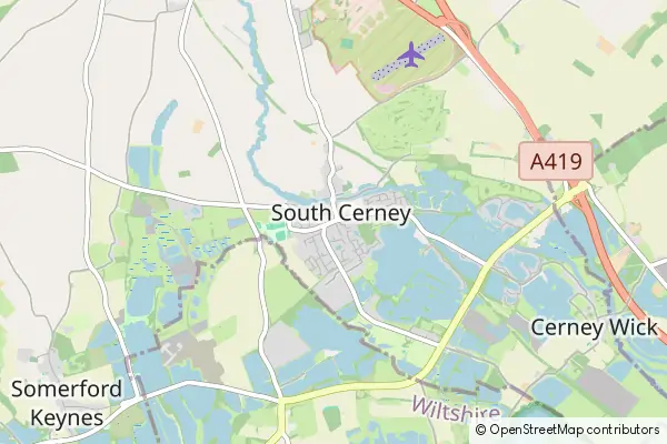 Mapa South Cerney