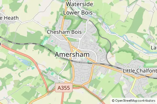 Mapa Amersham