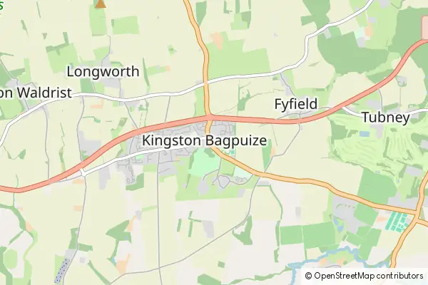 Mapa Kingston Bagpuize