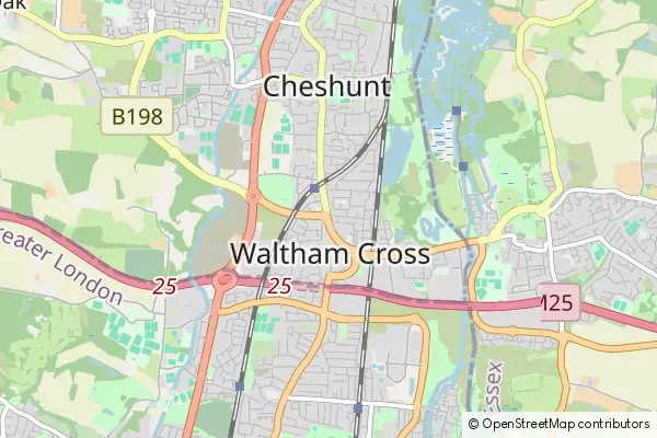 Mapa Waltham Cross