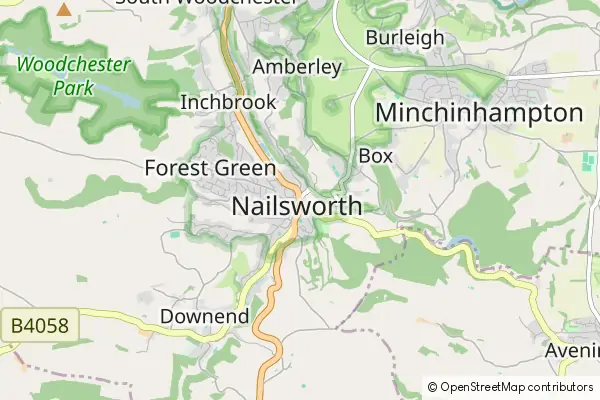 Mapa Nailsworth