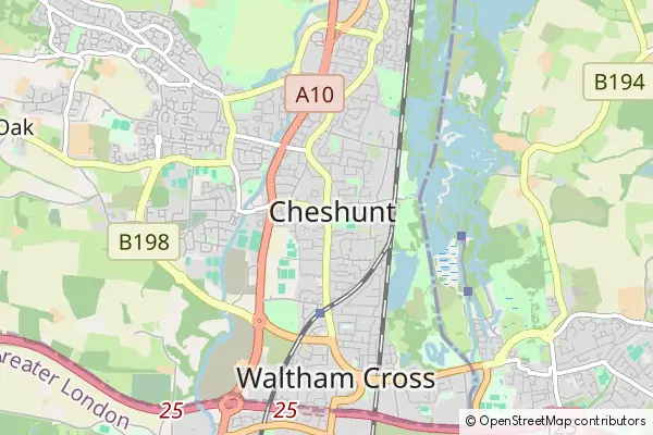 Mapa Cheshunt