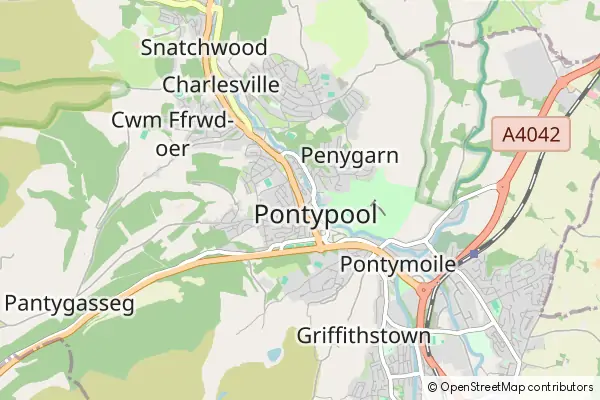 Mapa Pontypool