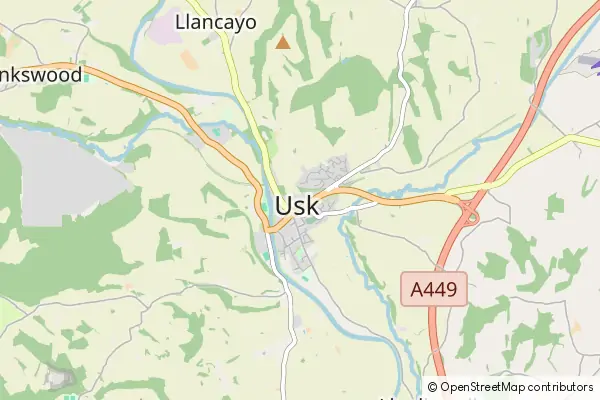 Mapa Usk