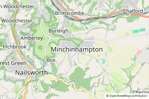 Mapa Minchinhampton