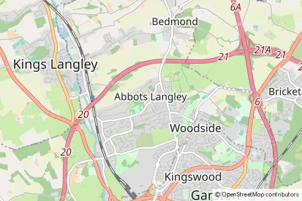 Mapa Abbots Langley