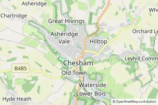 Mapa Chesham