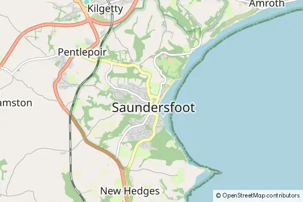 Mapa Saundersfoot