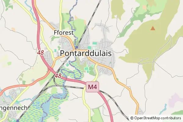 Mapa Pontarddulais